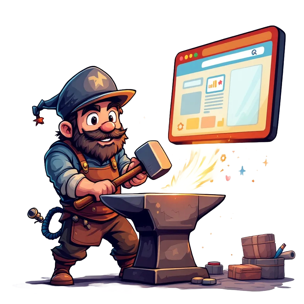 Automation and website forging process