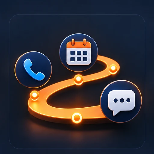 Customer path from call to booking to chat